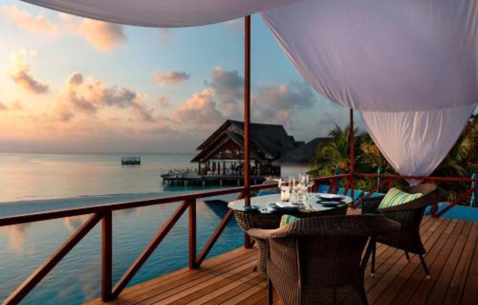 Sunset Over Water Villa