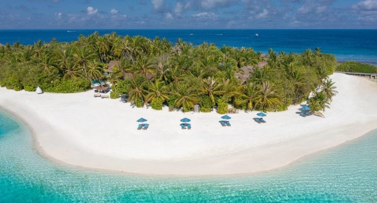 Naladhu Private Island, South MalΓ© Atoll, available for exclusive-use or whole-island buyout